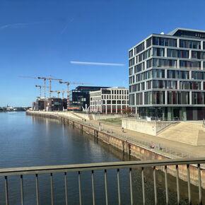 Blick auf die Bremer Überseestadt.